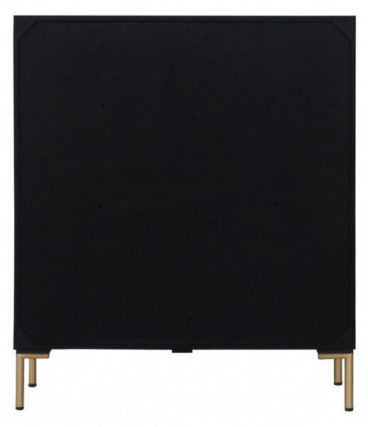 Massive home | Designová vysoká komoda Black Circle mango