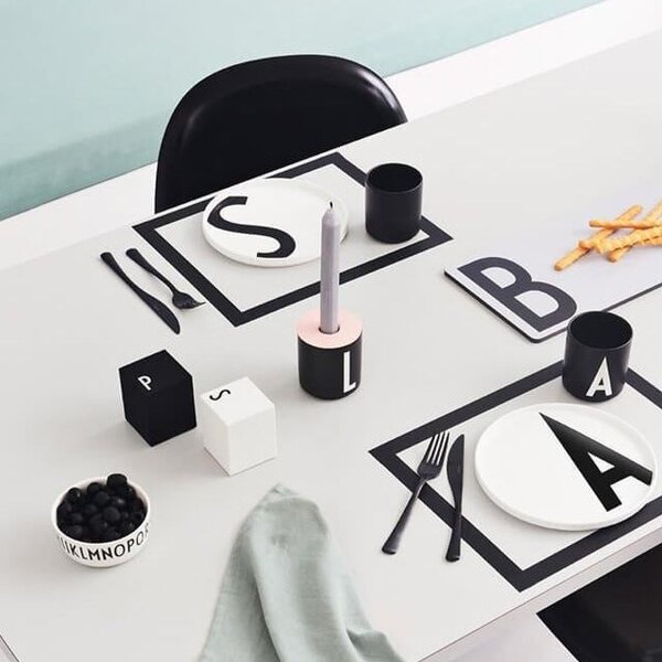 Design Letters Porcelánový talíř Letter White A - Z Písmeno: H