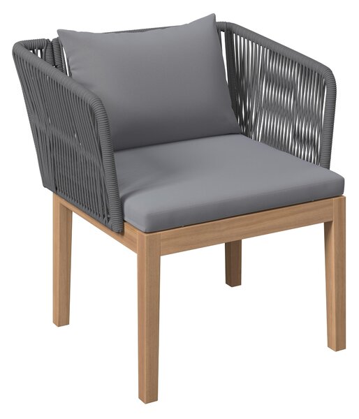 TERASOVÁ SEDACÍ SOUPRAVA dřevo, kov, plast, textil Ambia Garden - Online Only zahradní nábytek, Online Only
