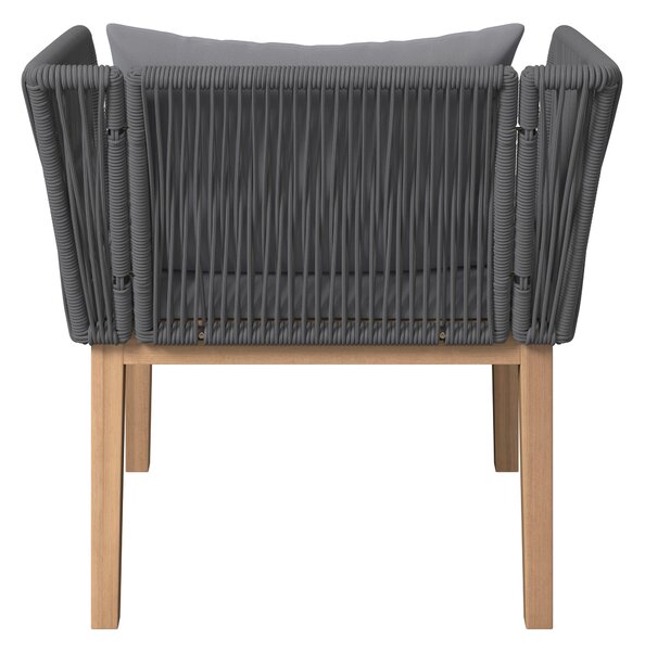 TERASOVÁ SEDACÍ SOUPRAVA dřevo, kov, plast, textil Ambia Garden - Online Only zahradní nábytek, Online Only