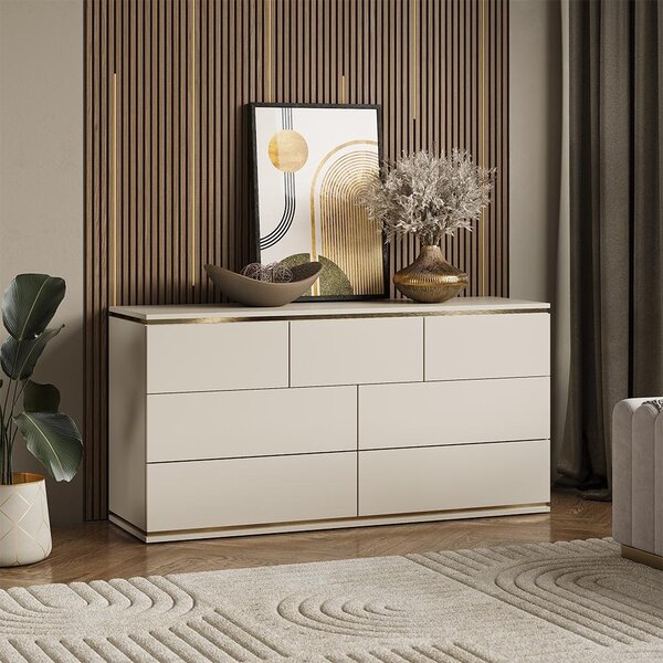Kredenc Vicco Linette Kašmír 139.8 x 70 cm se 7 zásuvkami, Model 57967