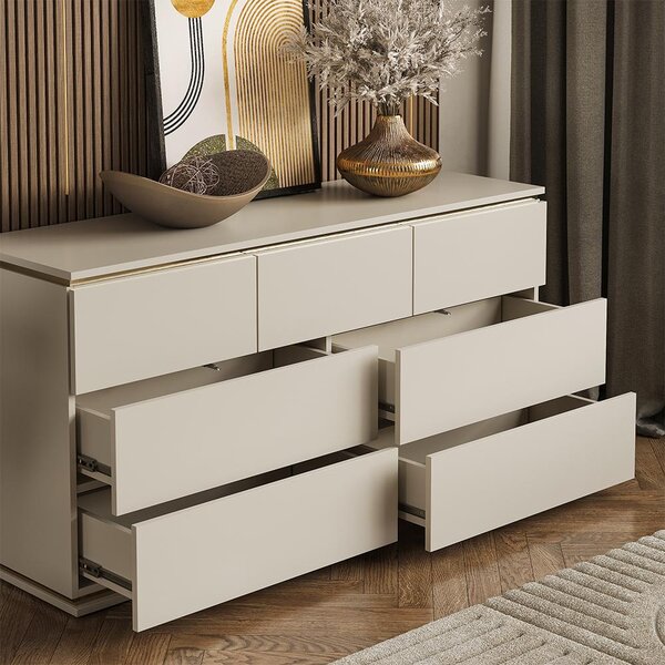 Kredenc Vicco Linette Kašmír 139.8 x 70 cm se 7 zásuvkami, Model 57967