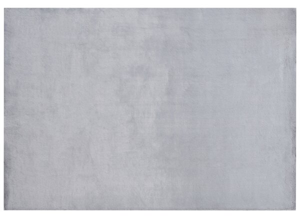 Koberec z umělé zaječí kožešiny 160 x 230 cm šedý MIRPUR