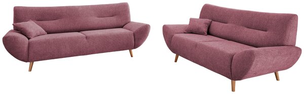 TŘÍMÍSTNÁ POHOVKA, dřevo, textil, ostružinová MID.YOU - Pohovky, Online Only