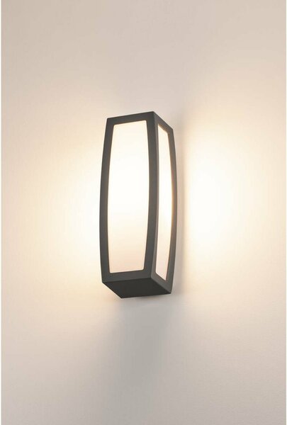BIG WHITE SLV MERIDIAN BOX, venkovní nástěnné svítidlo, TC-(D,H,T,Q)SE, IP54, antracit, max. 20 W 230045