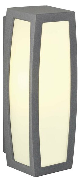 BIG WHITE SLV MERIDIAN BOX, venkovní nástěnné svítidlo, TC-(D,H,T,Q)SE, IP54, antracit, max. 20 W 230045