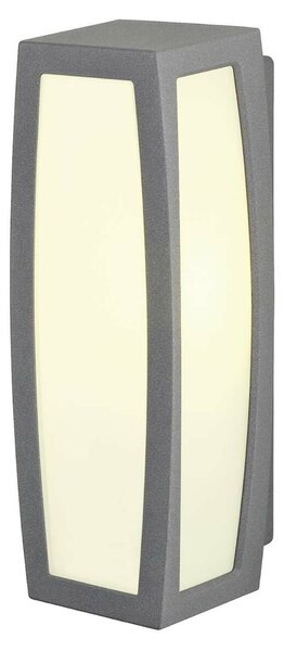 BIG WHITE SLV MERIDIAN BOX, venkovní nástěnné svítidlo, TC-(D,H,T,Q)SE, antracit, max. 20 W, se senzorem 230085