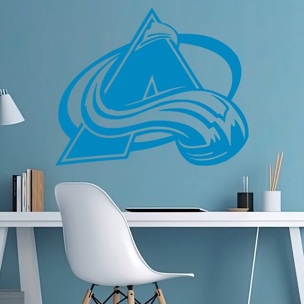 Živá Zeď Samolepka Hokejový tým Colorado Avalanche Barva: černá