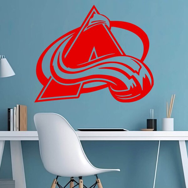 Živá Zeď Samolepka Hokejový tým Colorado Avalanche Barva: černá