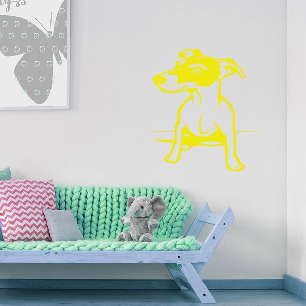 Živá Zeď Samolepka Pes Jack Russell Terrier Barva: černá