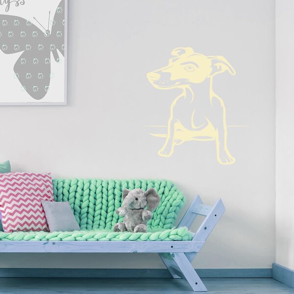 Živá Zeď Samolepka Pes Jack Russell Terrier Barva: černá