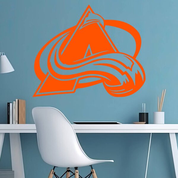 Živá Zeď Samolepka Hokejový tým Colorado Avalanche Barva: černá