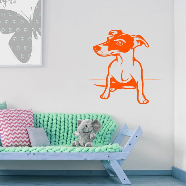 Živá Zeď Samolepka Pes Jack Russell Terrier Barva: černá