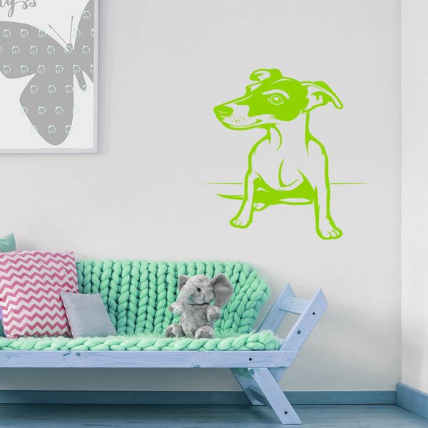 Živá Zeď Samolepka Pes Jack Russell Terrier Barva: černá
