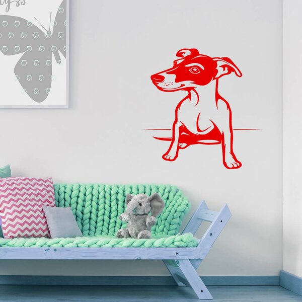 Živá Zeď Samolepka Pes Jack Russell Terrier Barva: černá