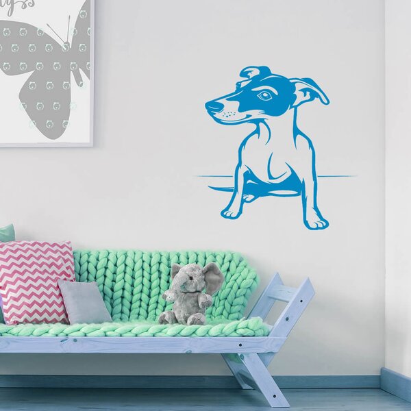 Živá Zeď Samolepka Pes Jack Russell Terrier Barva: černá