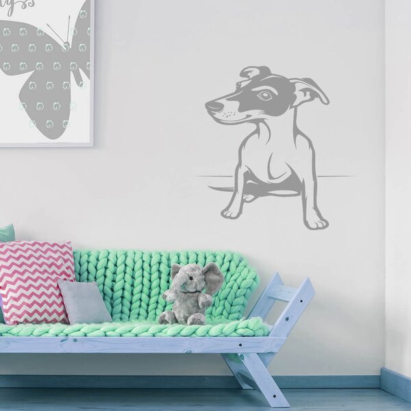 Živá Zeď Samolepka Pes Jack Russell Terrier Barva: černá