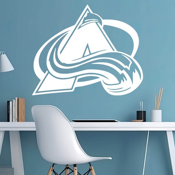 Živá Zeď Samolepka Hokejový tým Colorado Avalanche Barva: černá