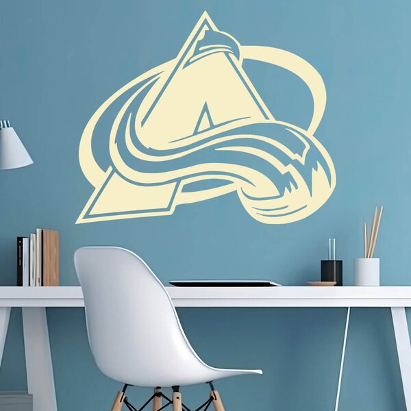 Živá Zeď Samolepka Hokejový tým Colorado Avalanche Barva: černá