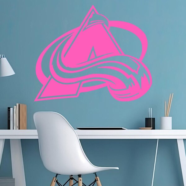 Živá Zeď Samolepka Hokejový tým Colorado Avalanche Barva: černá