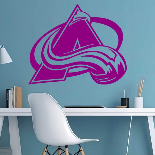 Živá Zeď Samolepka Hokejový tým Colorado Avalanche Barva: černá