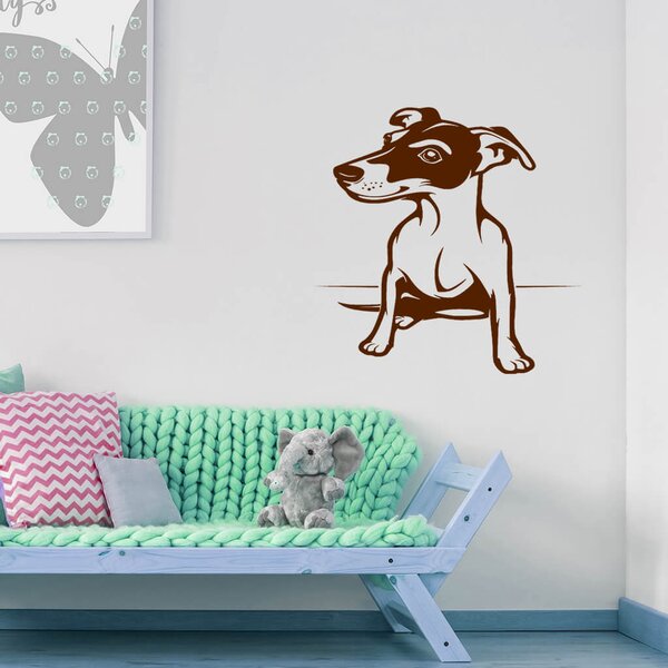 Živá Zeď Samolepka Pes Jack Russell Terrier Barva: černá