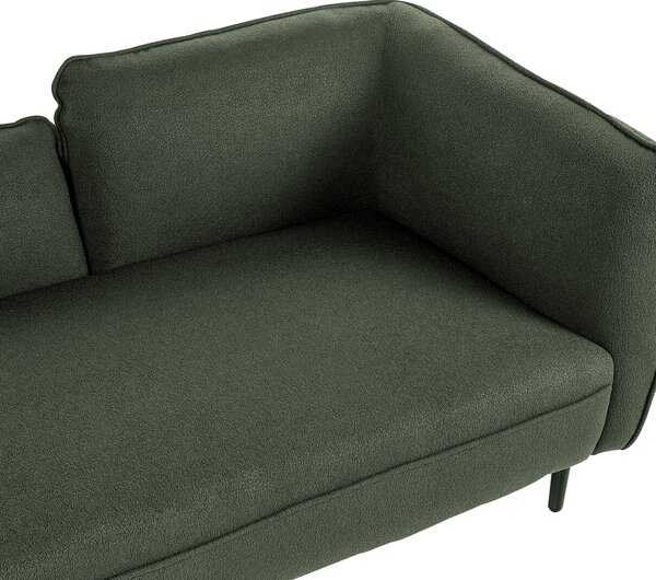 Pravostranná lenoška CHEVANNES Buklé Tmavě zelená