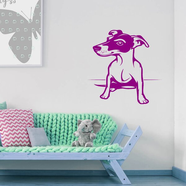 Živá Zeď Samolepka Pes Jack Russell Terrier Barva: černá