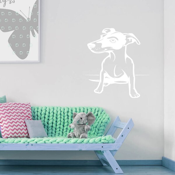 Živá Zeď Samolepka Pes Jack Russell Terrier Barva: černá