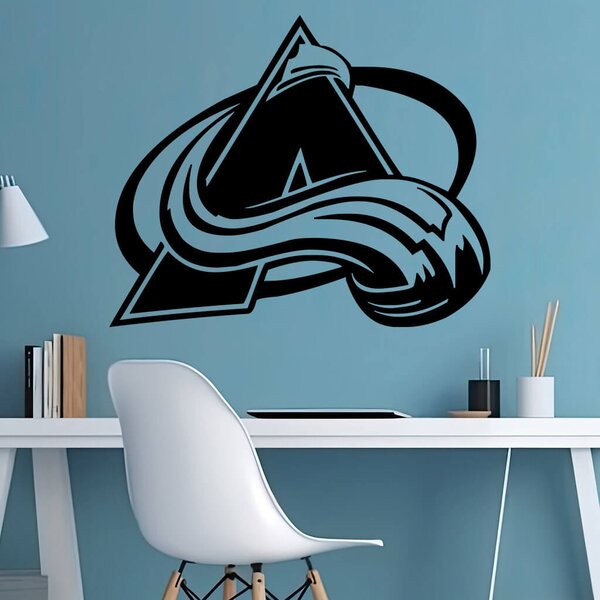 Živá Zeď Samolepka Hokejový tým Colorado Avalanche Barva: černá