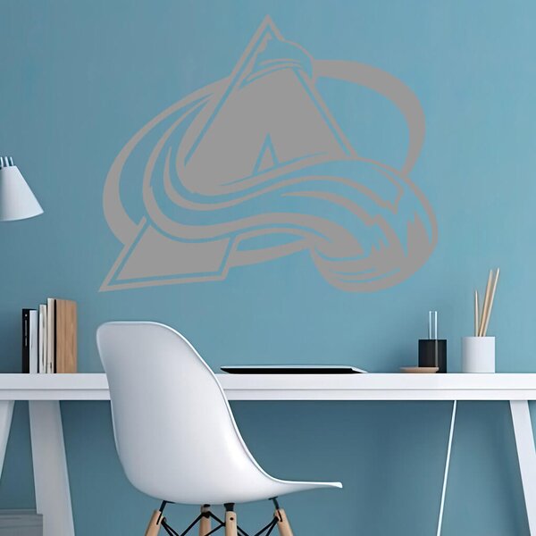Živá Zeď Samolepka Hokejový tým Colorado Avalanche Barva: černá