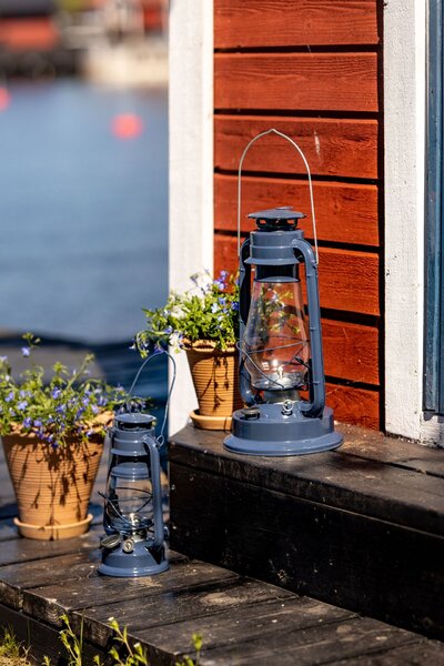 Petrolejová lampa Hurricane Dark Blue Large