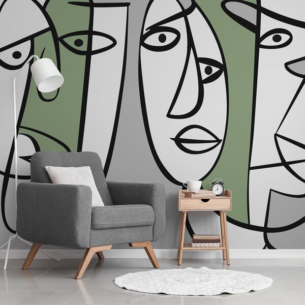 Fototapety Abstraktní tváře, Fototapety moderní, w05504v2 : uwalls.cz