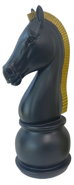 Mauro Ferretti socha koně CAVALLO NERO E ORO 18,5X50 cm