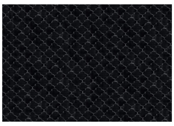 Koberec z umělé zaječí kožešiny 160 x 230 cm černý GHARO
