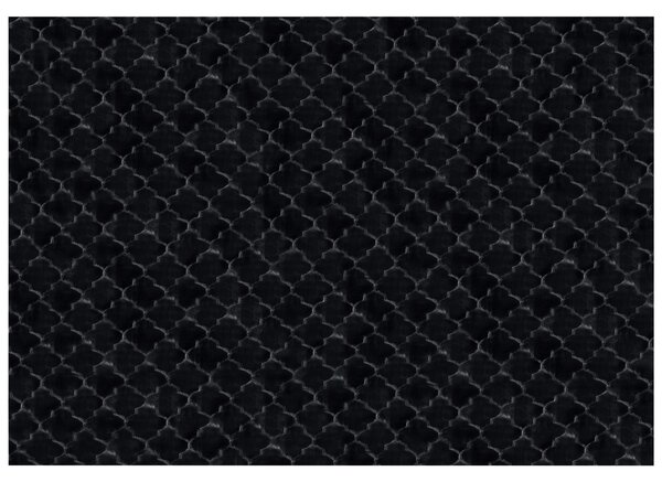 Koberec z umělé kožešiny GHARO Černá 160 x 230 cm
