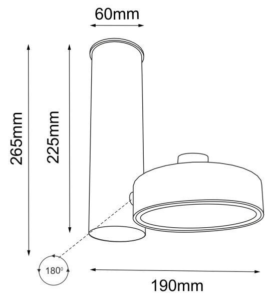Shilo 2208 - Bodové svítidlo NATORI 1xGU10/15W/230V černá