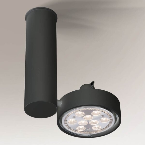 Shilo 2208 - Bodové svítidlo NATORI 1xGU10/15W/230V černá