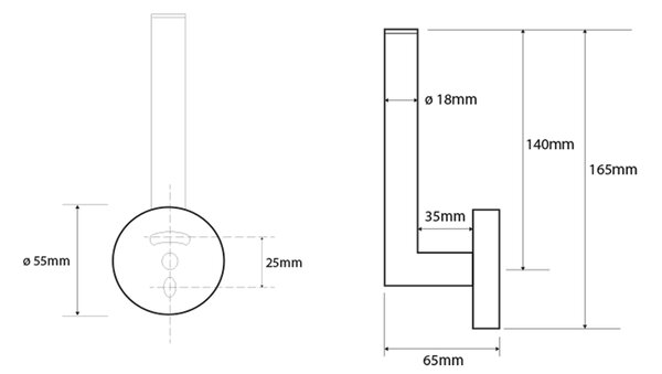Sapho Sapho, X-ROUND držák toaletního papíru rezervní, chrom, XR701