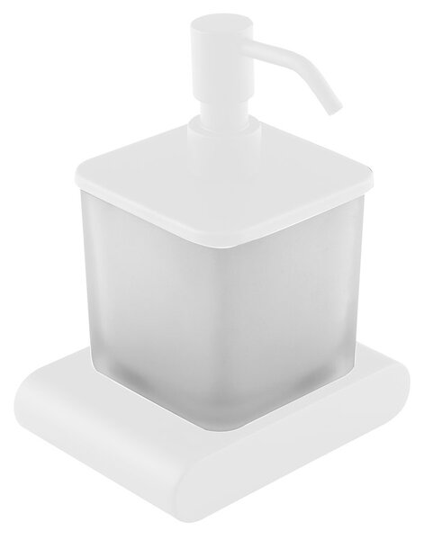 Sapho FLORI dávkovač mýdla, 300 ml, mléčné sklo, bílá mat (RF019/14)