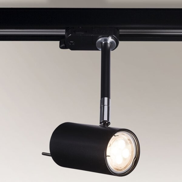 Shilo 6602 - Bodové svítidlo do lištového systému FUSSA 1xGU10/15W/230V černá