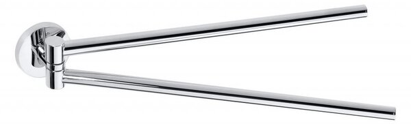 Sapho Sapho, X-ROUND dvojitý držák ručníků 420mm, otočný, chrom, XR405