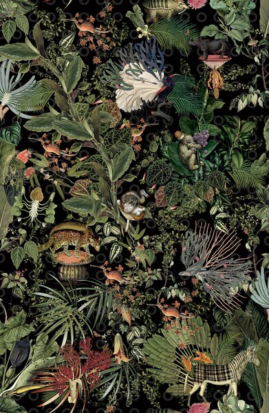Tapeta MO2071, Moooi Wallcovering Extinct Animals, Arte, š.130cm