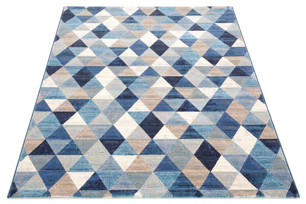 Moderní kusový koberec Ragolle Argentum 63263 5161 modrý Rozměr: 80x150 cm