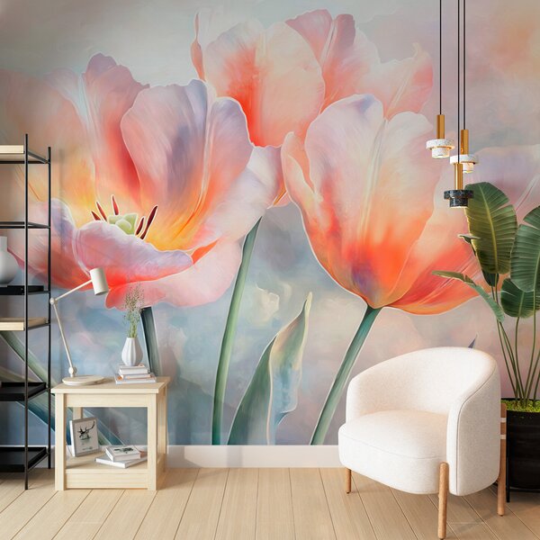 Fototapety tulipány, Fototapety akvarel, w05467 : uwalls.cz