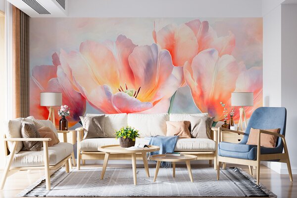 Fototapety tulipány, Fototapety akvarel, w05467 : uwalls.cz