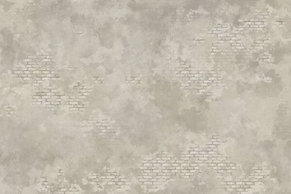 Fototapety Světlá omítka ve stylu grunge s prvky obnažených cihel, Fototapety Průmyslový styl, w05161v1 : uwalls.cz