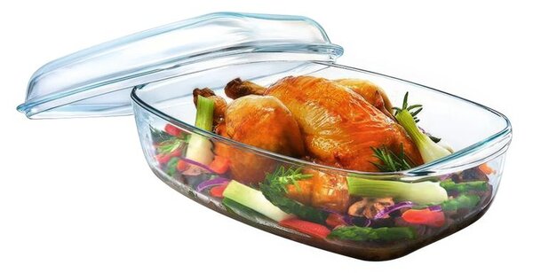 Skleněný pekáč s víkem PYREX 6,7 l