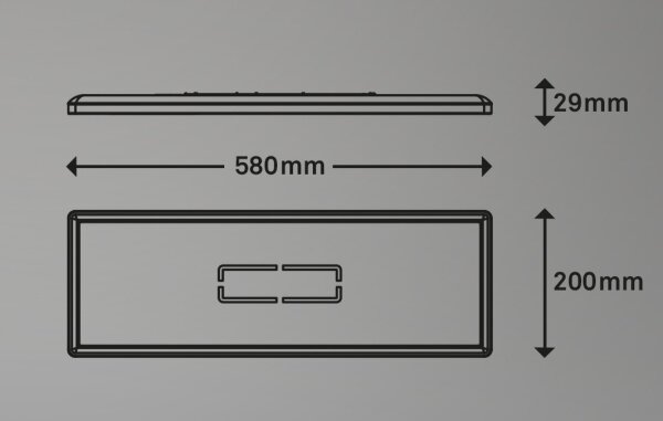 Briloner 3394-014 - LED Stropní svítidlo FREE LED/22W/230V 58x20 cm