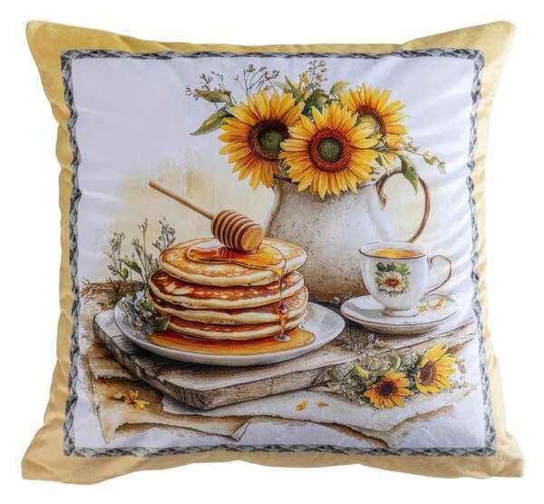 Sada 3 ks povlaků na polštářky SUNFLOWERS 45 x 45 cm